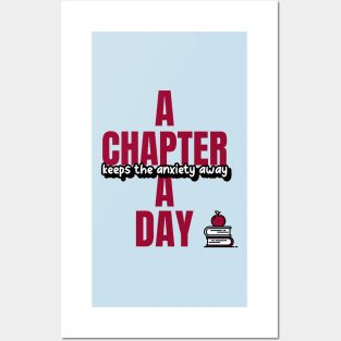 A Book Chapter A Day Keeps Anxiety Away Posters and Art